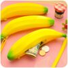 Wholesale Silicone Banana Zero Wallet Key Chain