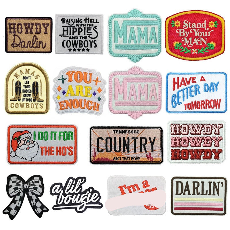 Wholesale Clothing Aessories Embroidery Patches Fabric
