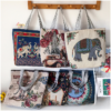 Wholesale Vintage Embroidery Knitted Bag Canvas Bag