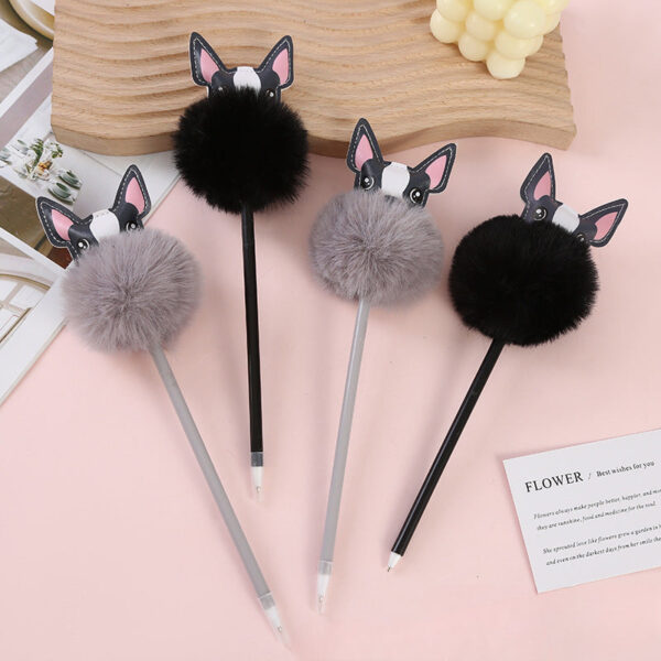Wholesale of Plastic Plush Cartoon Ballpoint Pens for Dogs