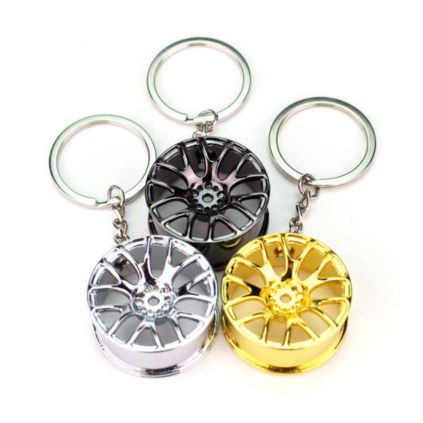 Wholesale Zinc Alloy Car Wheel Keychain