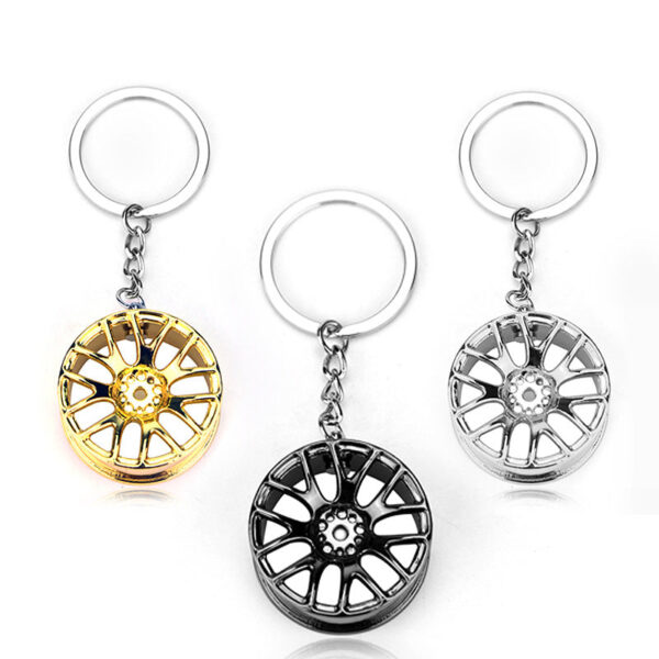 Wholesale Zinc Alloy Car Wheel Keychain