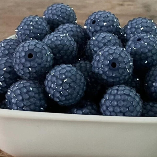 7493a0927d0a6ccb4259105f3fe92ab9 Wholesale 20MM Resin Dark Blue Transparent Diamond Beads