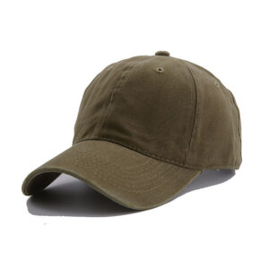 Washed Baseball Cap-Army Green / Adjustable