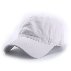 Washed Baseball Cap-White / Adjustable