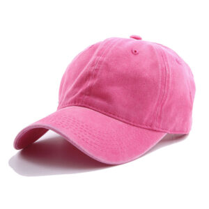Washed baseball cap-pink / Adjustable