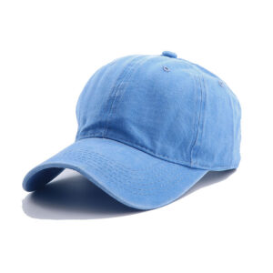 Washed baseball cap-light blue / Adjustable