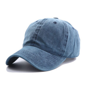 Washed Baseball Cap-Navy Blue / Adjustable