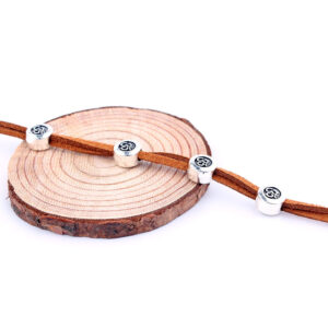 DIY Ancient Silver 3D Rune Cord Cafe Rope