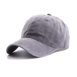 Washed baseball cap-light gray / Adjustable
