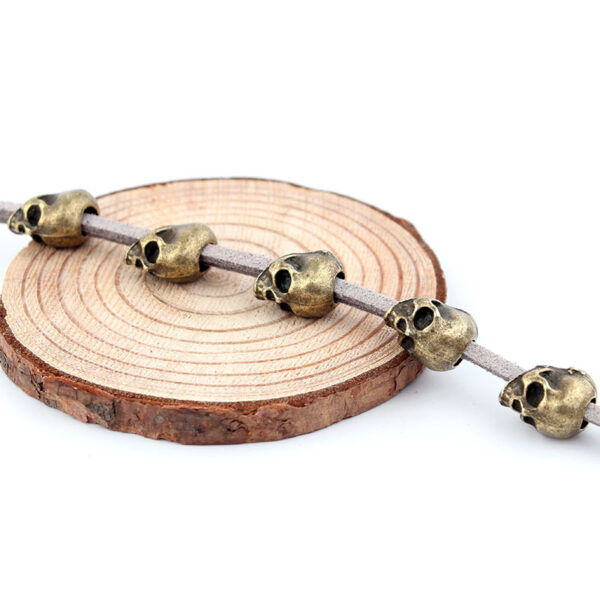 Wholesale Gothic Alloy Skull Hair Rope