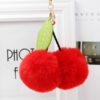 Wholesale Cherry Fur Balls Keychains