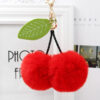 Wholesale Cherry Fur Balls Keychains