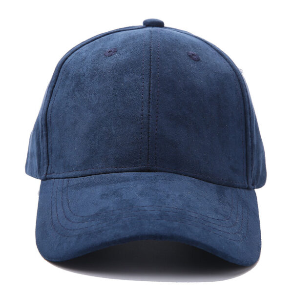 Wholesale Leather Autumn Winter Suede Glossy Baseball Cap