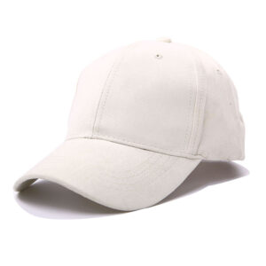 Suede baseball cap-White / Adjustable