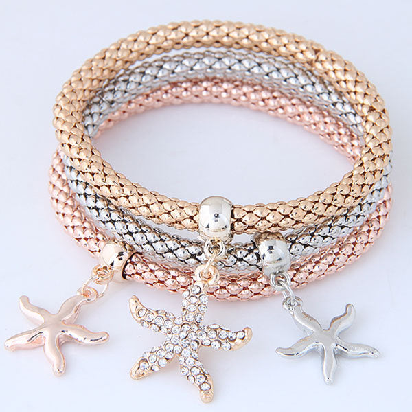 Wholesale Tree Starfish Alloy Bracelet