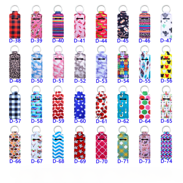 Wholesale Rubber Lipstick Case Keychain Accessories