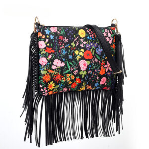 Wholesale PU Printed Tassel Bag