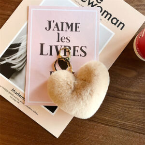 Beige / Packed in a single opp bag. the keychain is not fixed. if necessary, please contact customer service for notes