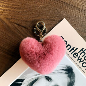 Peach / Packed in a single opp bag. the keychain is not fixed. if necessary, please contact customer service for notes