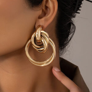 78e76e0d27774695dc73f58f530c0767 Wholesale Geometric Smooth Alloy Earrings