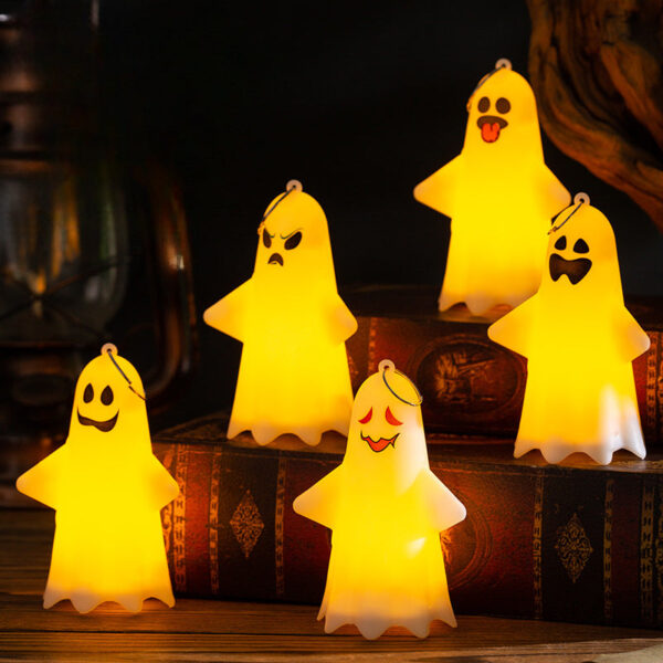 Wholesale Halloween LED Ghost Decoration Plastic Ornaments