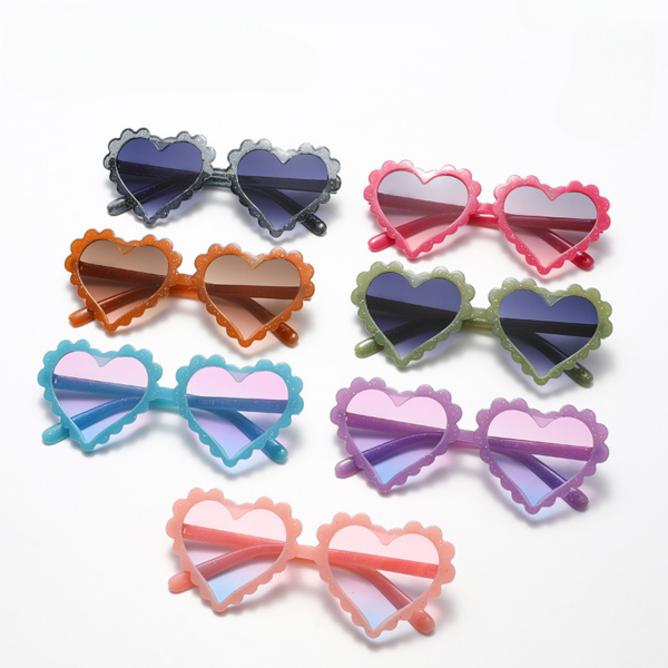 7b769094bcc941022033c4a612684d1d Wholesale PC Peach Heart Children's Sunglasses