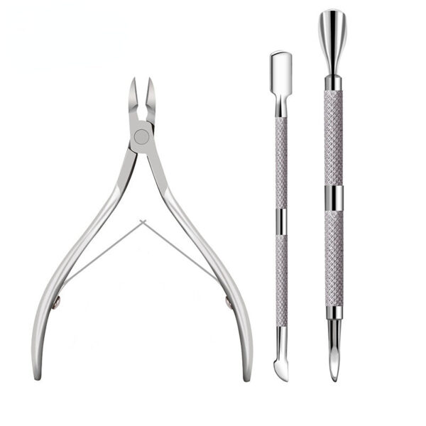 Wholesale Stainless Steel Manicure Peeling Tools Three-piece Set