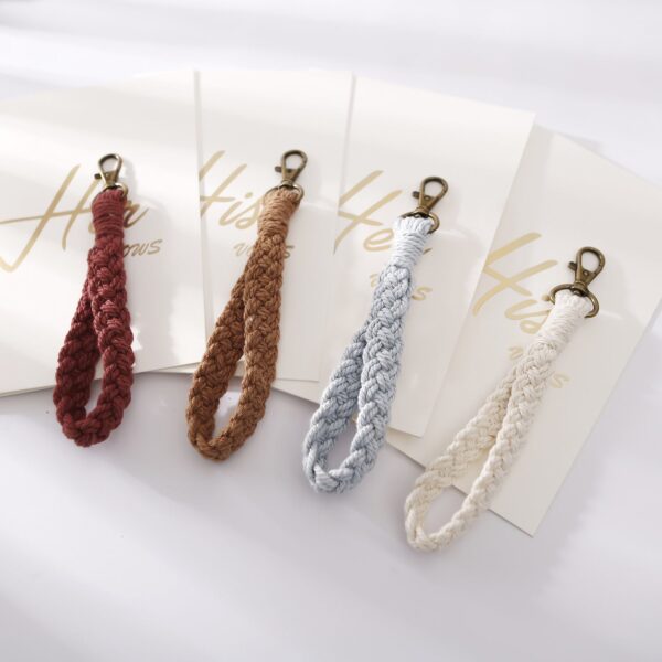 Wholesale Hand Woven Cotton Wristband Pastoral Keychain