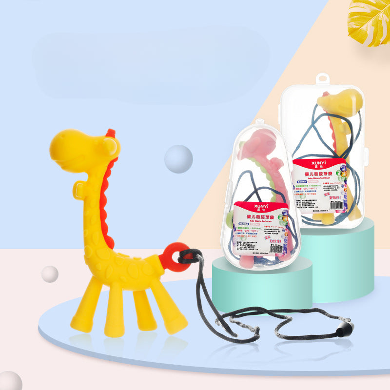 Wholesale Silicone Girae Teether Baby Teething Stick