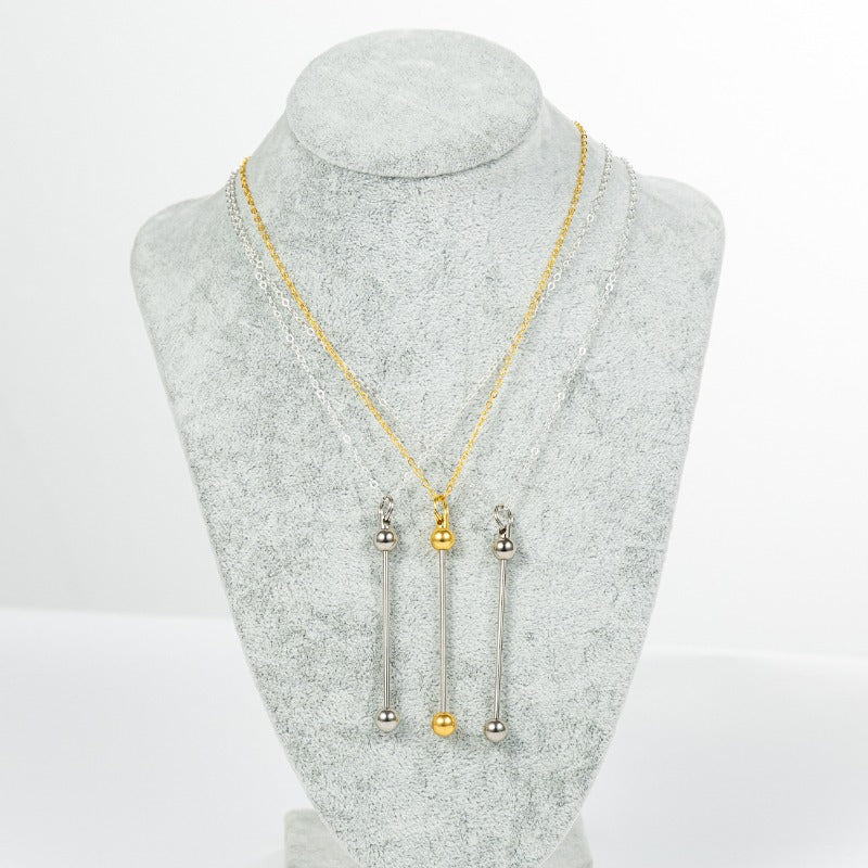 Wholesale Light Luxury Niche High-end Aessories DIY Handmade Bead Necklaces