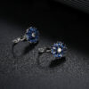 Wholesale Flower Colored Zircon Earrings