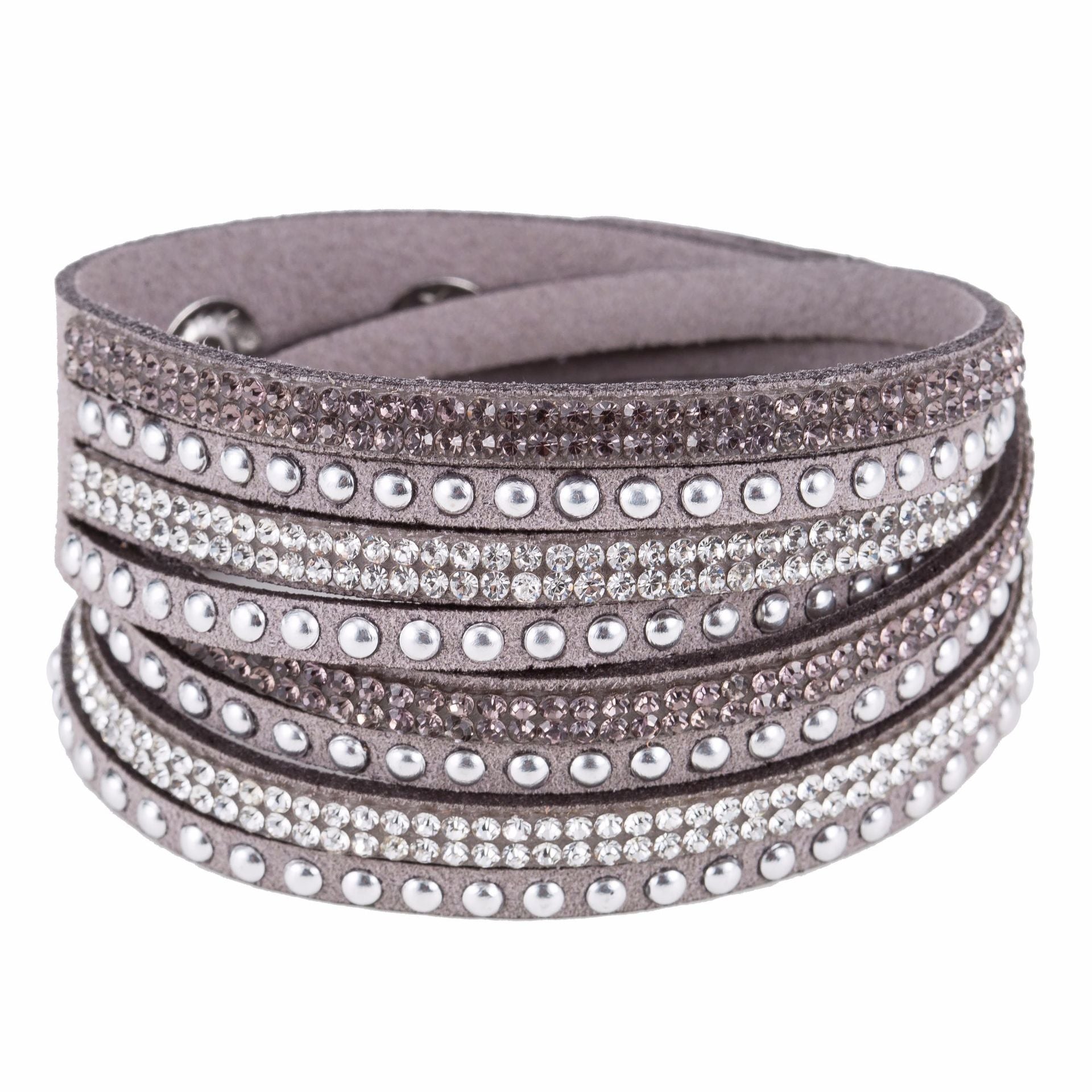 Wholesale Multi-layer Winding Diamond Inlaid Alloy Bracelets