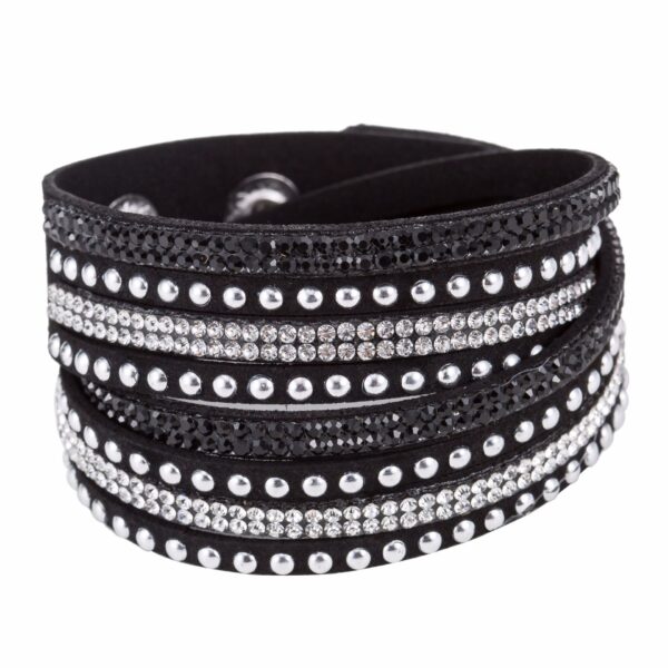 8159626781_609011698 Wholesale Multi-layer Winding Diamond Inlaid Alloy Bracelets