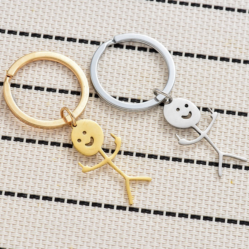 Wholesale Graiti Character Fun Stainless Steel Keychains