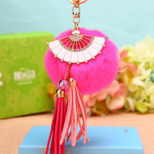 White Fan + Rose Red / Single opp bag packaging