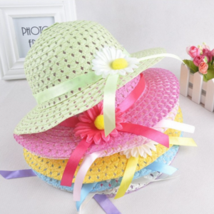 Wholesale Kids Sunflower Straw Hat