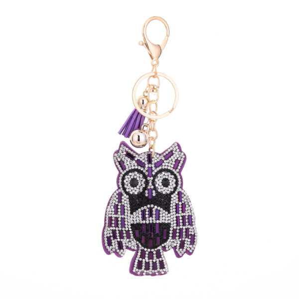 Wholesale Diamond Owl Keychain