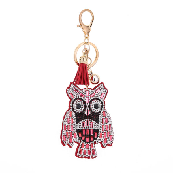 Wholesale Diamond Owl Keychain