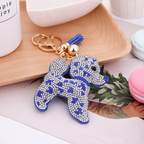 Wholesale Diamond Dog Keychain