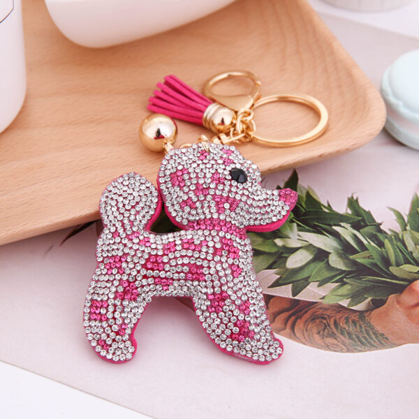 Wholesale Diamond Dog Keychain
