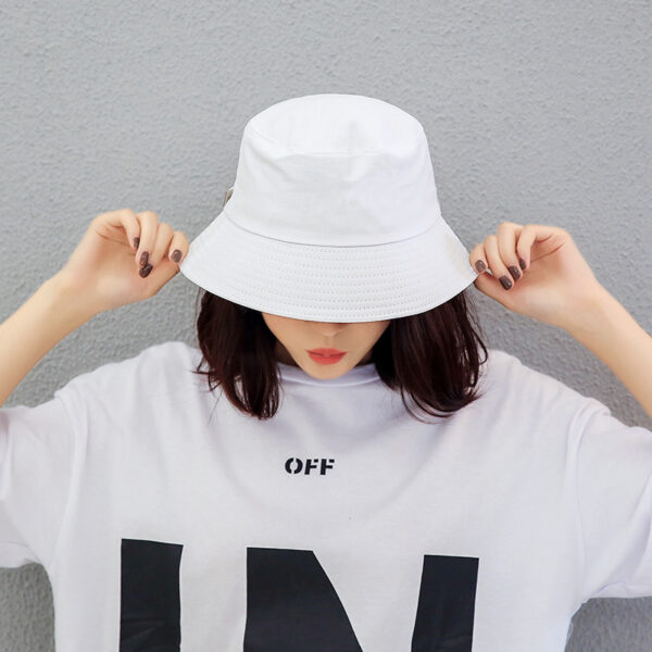 Wholesale Sunshade Cotton Solid Color Bucket Hat