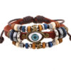 8603081609_999716110 Wholesale Beaded Eyes Adjustable Male and Female Cortex Bracelet