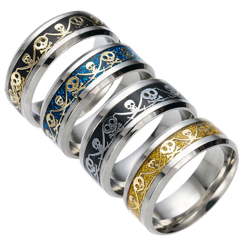 Wholesale Retro Exaerated Pirate Ring for Men and Women
