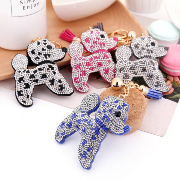 Wholesale Diamond Dog Keychain