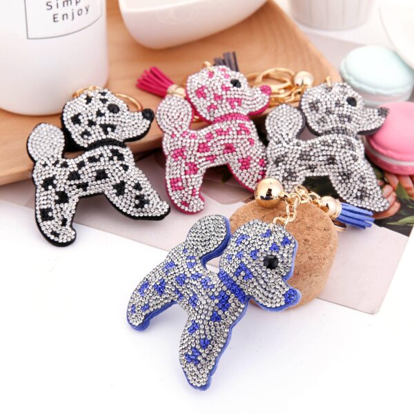 Wholesale Diamond Dog Keychain