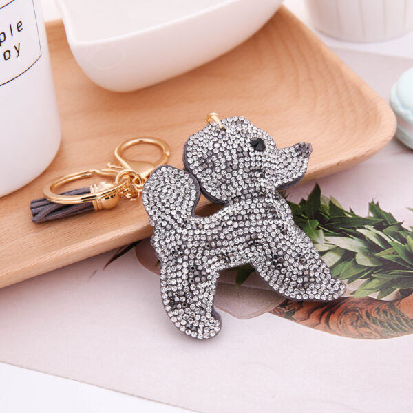 Wholesale Diamond Dog Keychain