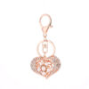 Wholesale Pearl Inlaid Diamond Alloy Crown Keychain
