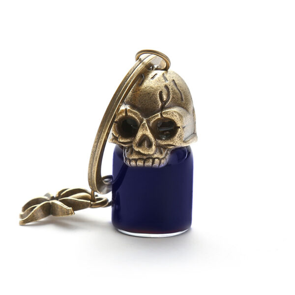 Wholesale Gothic Vintage Blood Bottle Halloween Alloy Keychain
