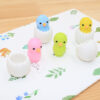Wholesale TPR Cute Eggshell Chick Eraser